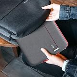 Voova 15.6-16 inch Laptop Sleeve Waterproof 360° Protection with Handle Grey view 8