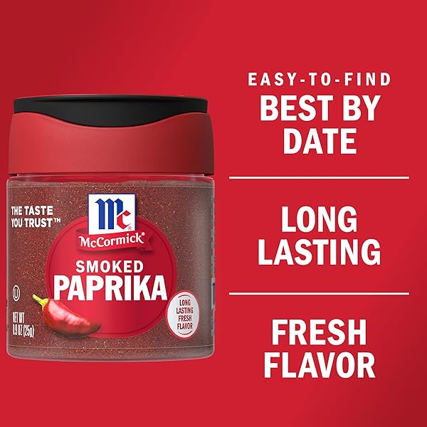 MCCORMICK SMOKED PAPRIKA, 0.9 OZ