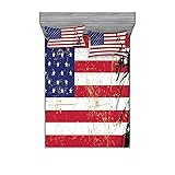 Ambesonne New York 2 Pack Fitted Sheet & Pillow