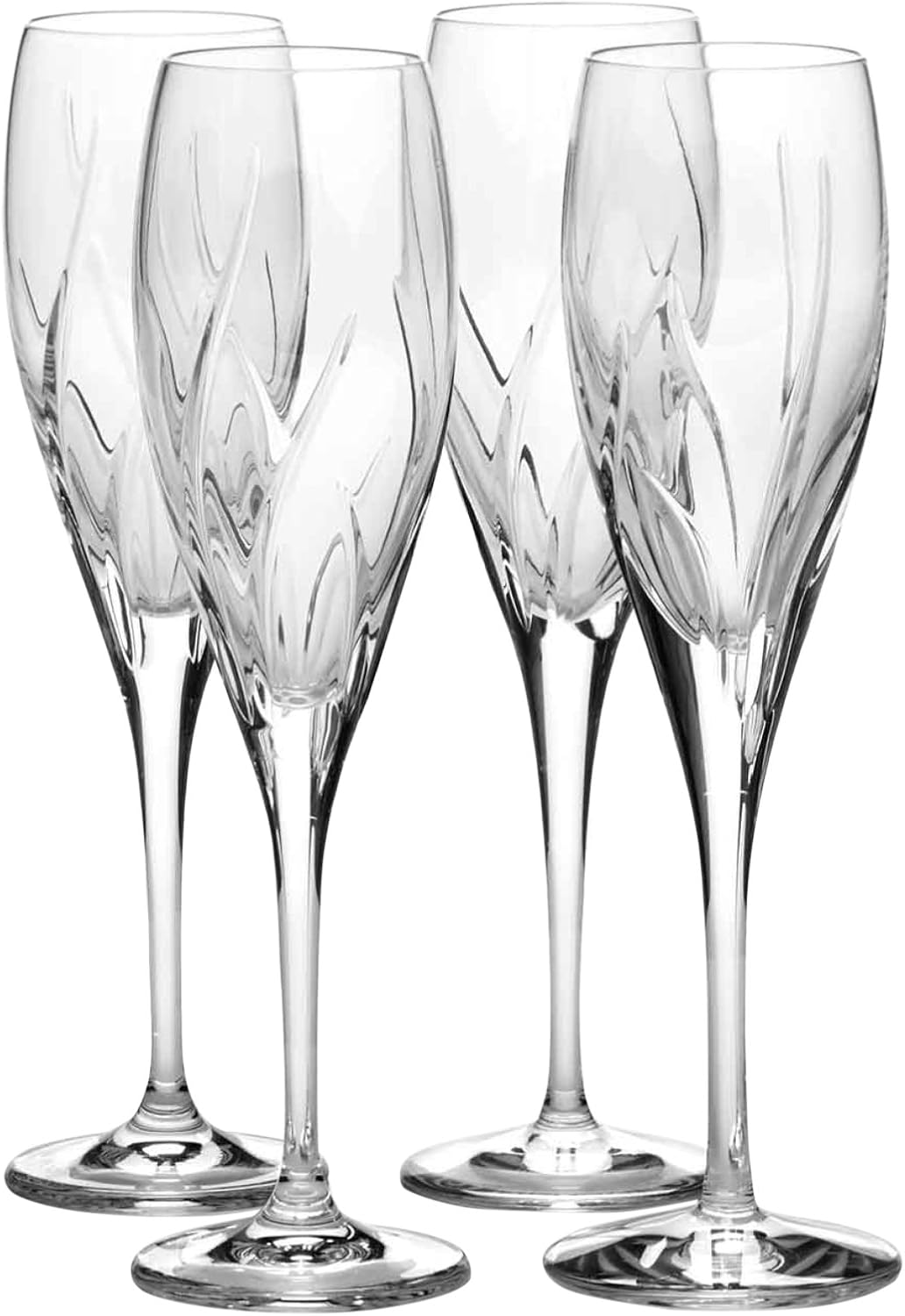 Mikasa Agena Crystal Champagne Flute, 6Ounce, Set of 4 Amazon.ca