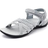 UBFEN Womens Hiking Sandals Walking Outdoor Sports Comfortable Water Sandals with Arch Support Comfortable for Beach Camping Travel Golf