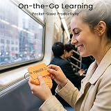 Koogel 6 Pack Flash Cards 300 Sheets 6 Colors Portable Ring Binder Blank Cards view 4