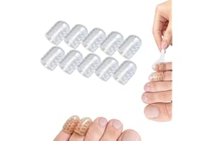 Jiexily Silicone Anti-Friction Toe Protector, 2025 New Gel Toe Protectors Breathable Toe Covers, Soft Clear Little Toe Sleeves Protectors for Women Men (10 Pcs)