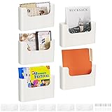 FKTXCO Wall Mount Folder Holder File Organizer No