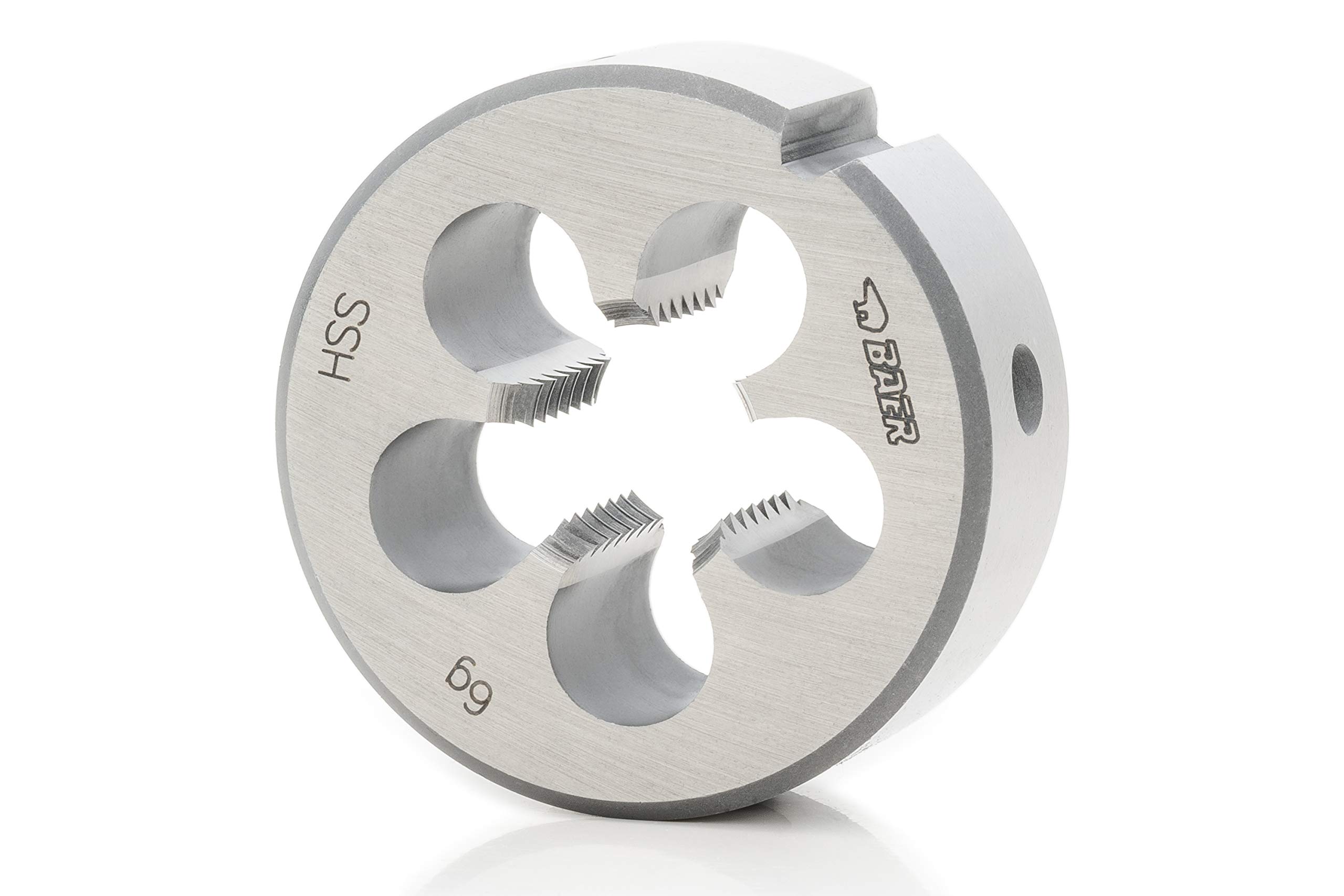 BAER Die G 1 Inch x 11 - HSS Thread - Pipe Thread - Male Thread - Thread Cutting Dies - Male Thread Cutting