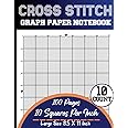 Cross Stitch Graph Paper Notebook 10 Count: Cross Stitching in 10 by 10 line Per Inch Grid Graph Paper ~ Create Simple or Complex Cross Stitch, ... DIN A4 (Several Counts Collection Available)