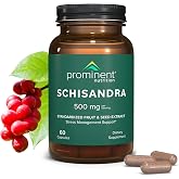 Prominent Nutrition Schisandra 500 mg, 60 Capsules | Schisandra Berry Extract Supplement for Liver &amp; Stress Support, No Artificial Colors, Non-GMO, Vegan &amp; Gluten-Free