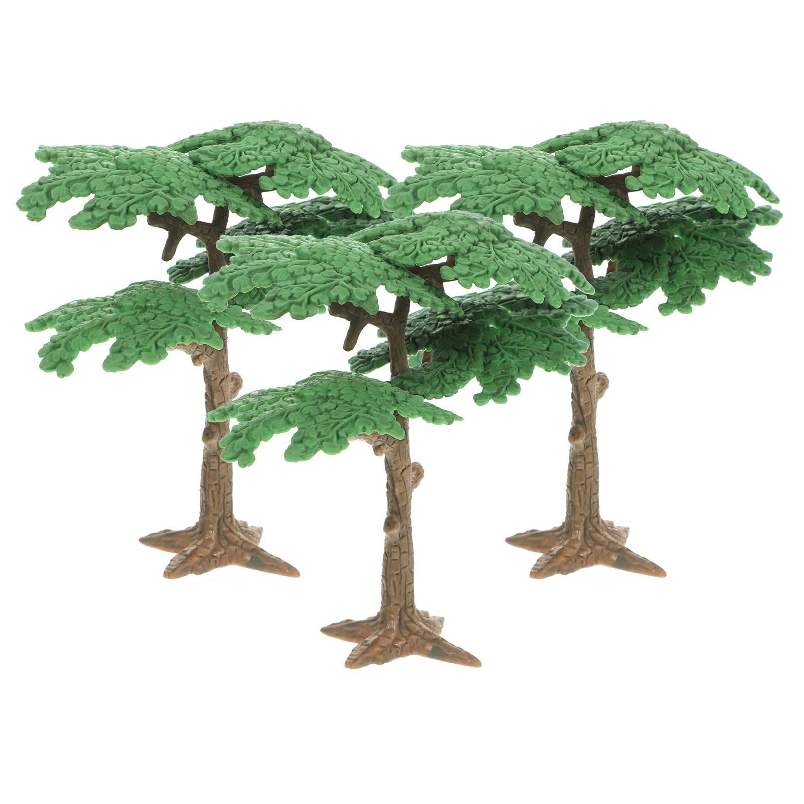 Photo 1 of 3pcs Tree Model Fake Miniature Trees Train Railways Architecture Landscape Scenery Simulated Mini Pine Tree Cypress Model for DIY Scenery Craft Project Size S
