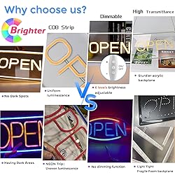 Open Signs for Business, COB Chip LED Neon Open