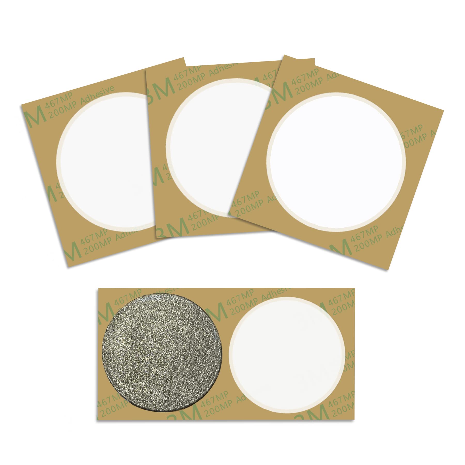 Pack of 30 NFC Tags Anti-Metal NFC Stickers White NTAG215 Round NFC Stickers (25 mm) Compatible with iPhone and All Other NFC Enabled Devices 504 Bytes Memory