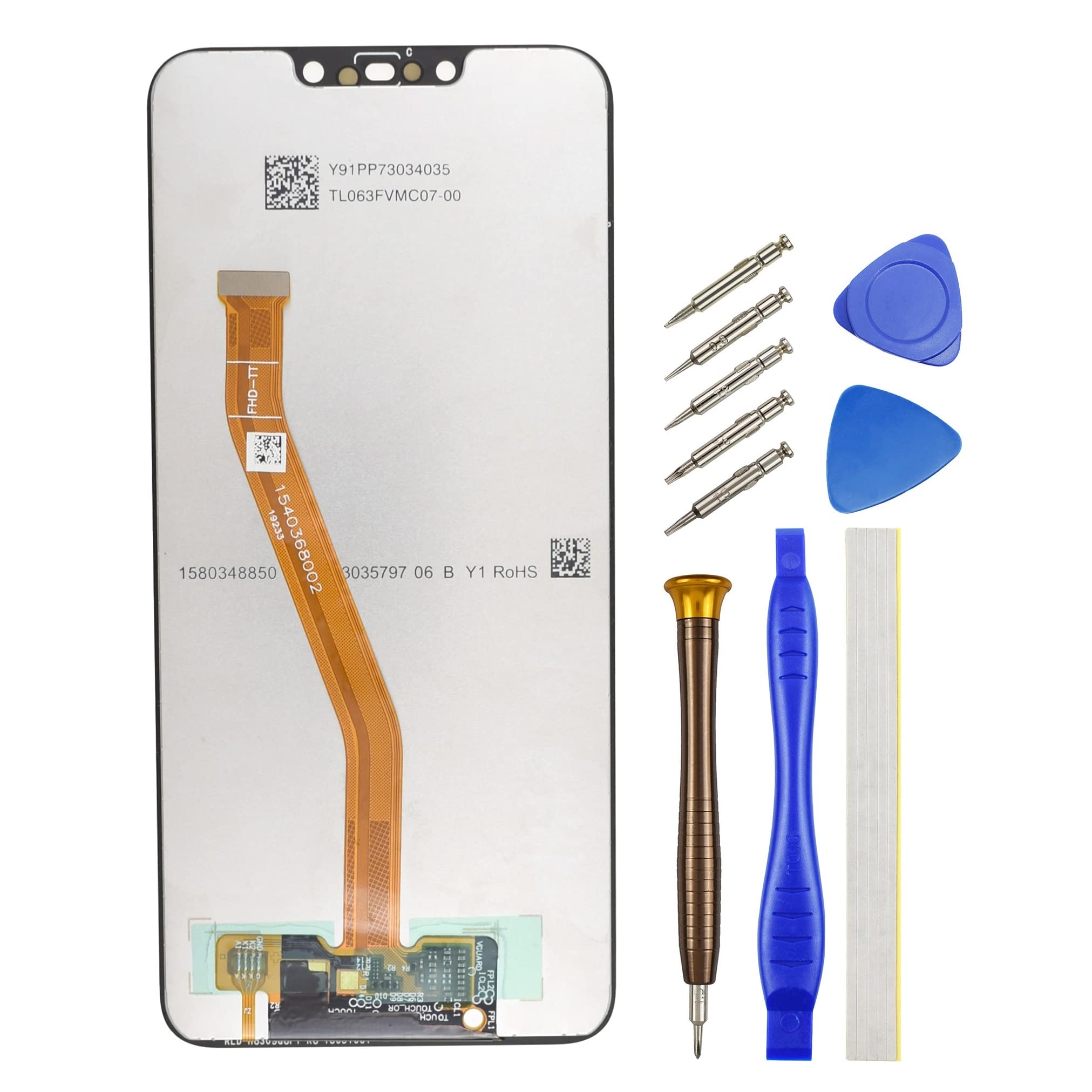 Double Sure Full LCD Display Touch Digitizer Screen Replacement for Huawei nova 3i P Smart + (2018) Black 6.3"