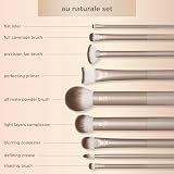 REAL Au Naturale Makeup Brush Kit 9 Piece Gold Premium view 4