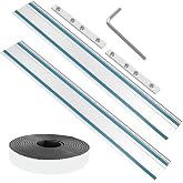 194368-5 110" Track Saw Guide Rail for Makita Track Saw | 55"x2 for Makita Guide Rail Include 5m Splinter Guard and 2 Connectors, Perfect for Woodworking Longer Cuts, 2 Year Warranty