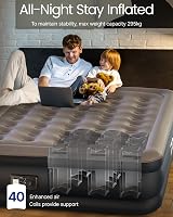 iDOO King Inflatable Mattress with Built-in Pump 203x152x46cm Queen view 4