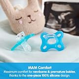 MAM Comfort Soother 0-3 Months 2 Pack with Steriliser Case Pink/Cream view 5