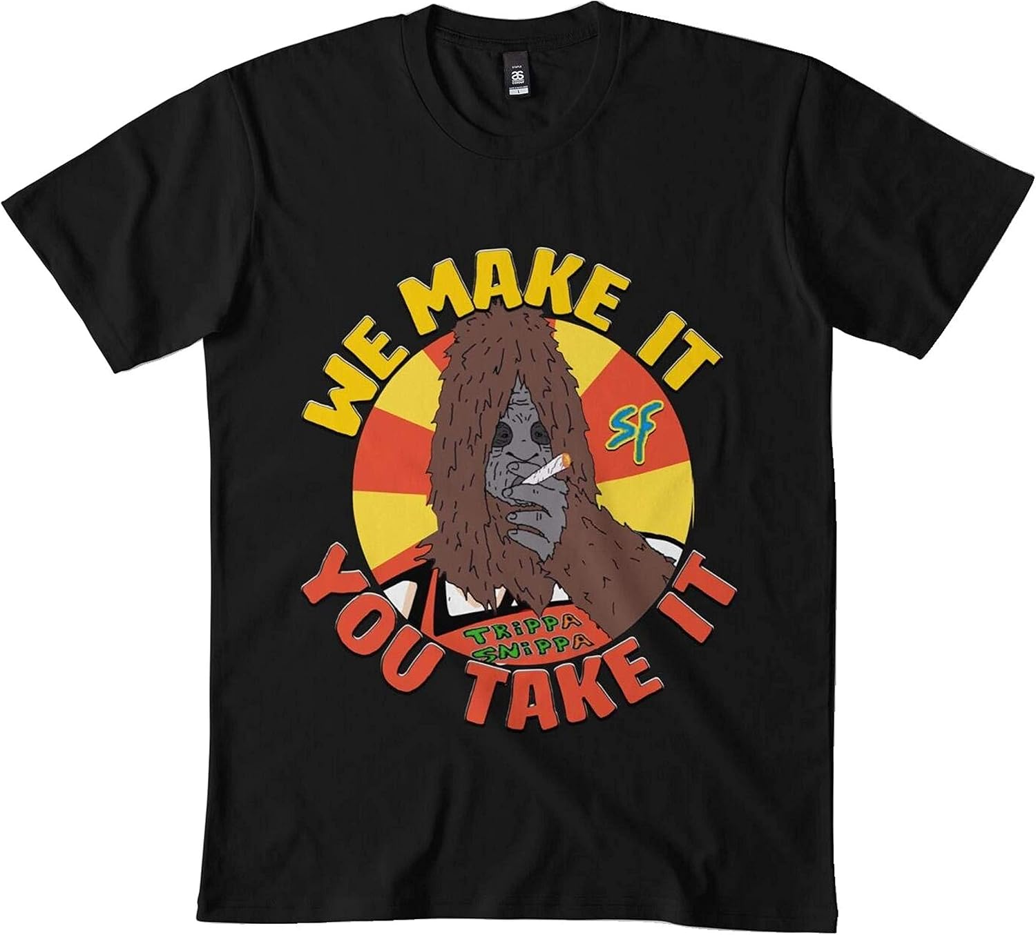 Sassy Foods The Big LEZ Show tShirt 2 Black Clothing