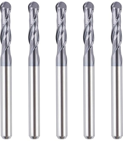 Amazon.com: Amana Tool - 46373 硬質合金向上切球鼻螺旋1/16