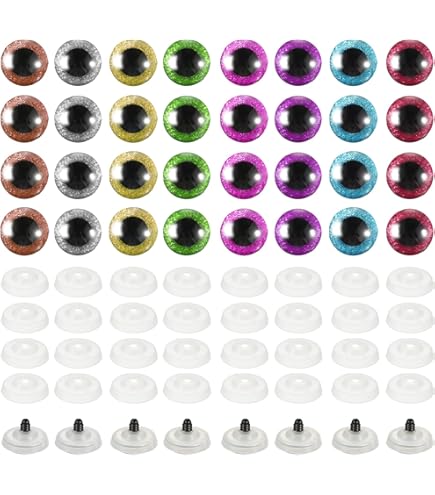 Amazon.com: PATIKIL 10mm Flash Safety Eyes, 30 Pcs Doll Eyes