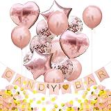 Konfetti-Luftballon Set – 10 Stück, Pink & Transparent, Für Hochzeit, JGA, Geburtstag