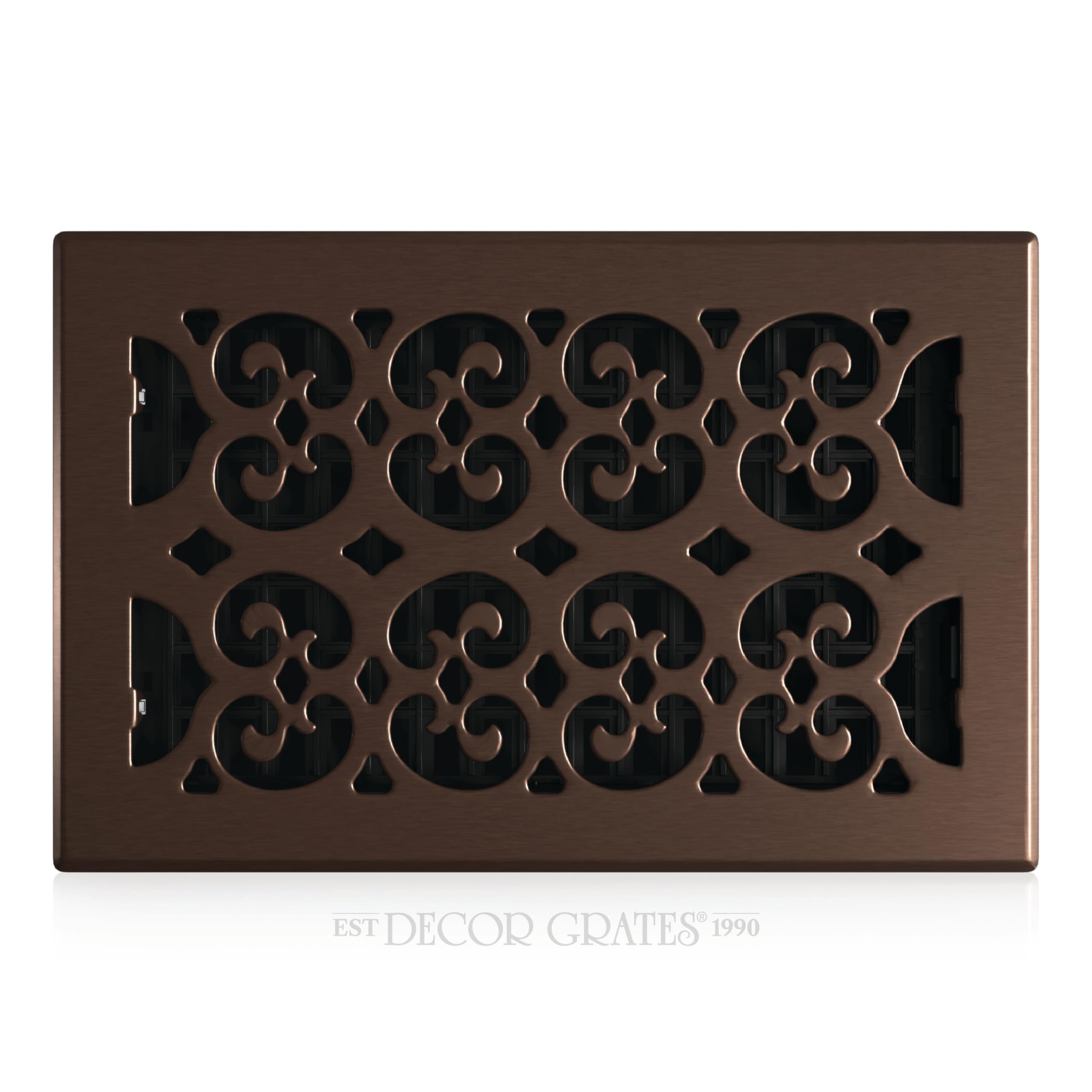Decor Grates SPH610-RB Scroll Floor Register, 6-Inch by 10-Inch, Rubbed Bronze