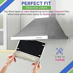 Range Hood Charcoal Filter 7.75” x 10.5” - Fits