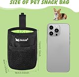 Lanjue 2 Pieces Small Dog Treat Bags 600D Oxford Waist Belt Clip Pouch view 3