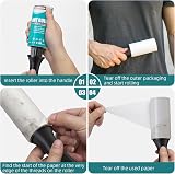 USION Extra Sticky Lint Rollers 480 Refills & 2 Handles Pet Hair view 5