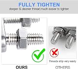 TERF M12 Galvanized U-Bolt Saddle Fasteners 4 Pcs for Ø12mm Wire Rope view 4
