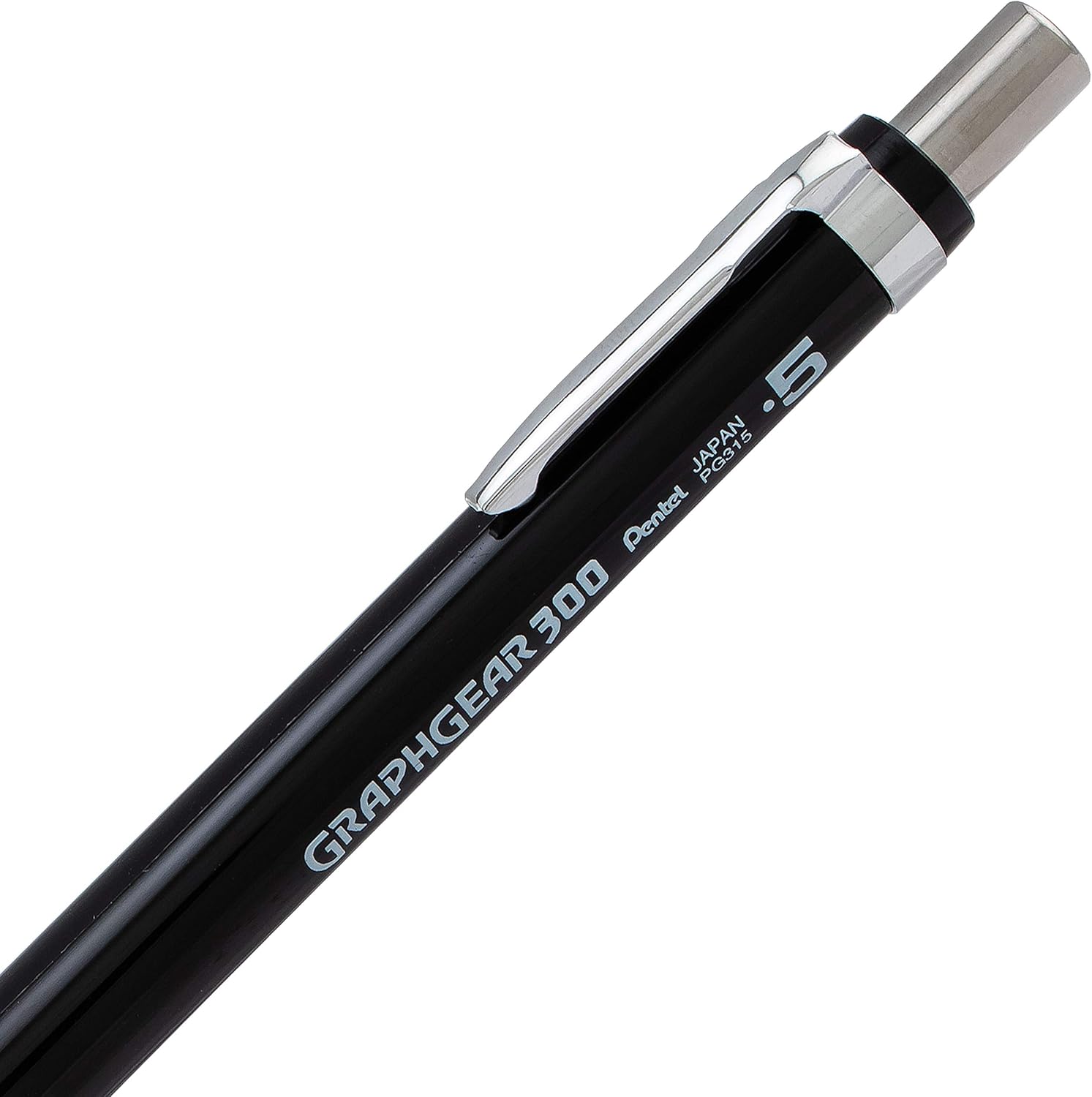 Pentel Arts GraphGear 300 Mechanical Pencil, (0.5mm) Fine line, 1-Pack, Black Barrel: Office Products