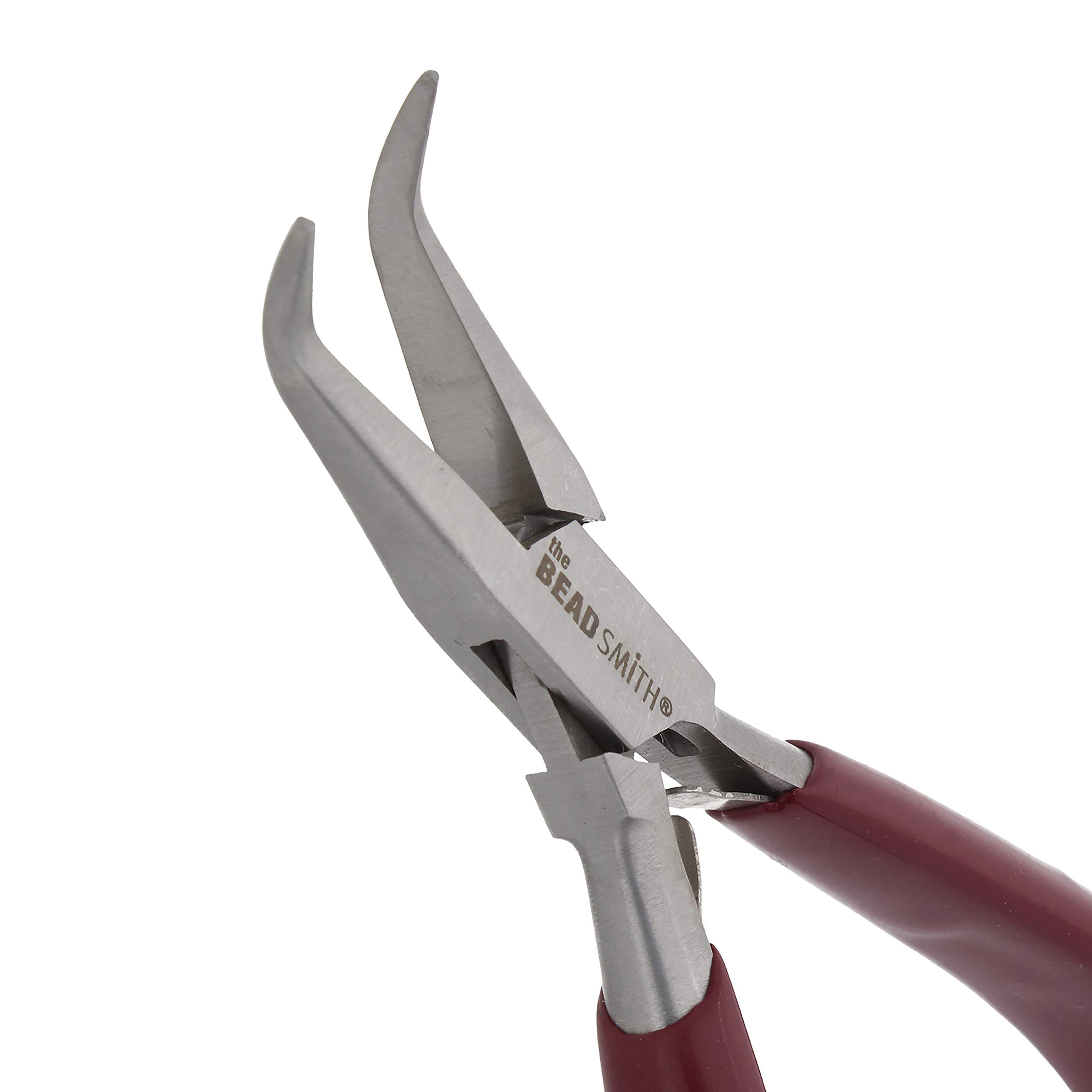 Beadsmith Casual Comfort, Bent Nose Pliers with PVC Handle, 1 Piece