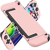 COMCOOL Dockable Case for Nintendo Switch 2 2025 - [Military Grade Drop Protection] Slim Shockproof with Anti-Fingerprint Switch 2 Protective Cover - Pink