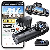 Vantrue N4 Pro S 4K 3 Channel Dash Cam, Triple STARVIS 2 HDR Car Camera | 4K+1080P+2.5K Front and Rear Inside Dashcam, IR Night Vision, 24/7 Buffered Parking Mode, GPS, Wi-Fi, Support 1TB (RC18)