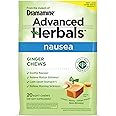 From the Makers of Dramamine, Advanced Herbals, Ginger Chews, Nausea Relief Soft Chews Lemon-Honey-Ginger, 20 Count