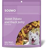 Amazon Brand - Solimo Sweet Potato &amp; Duck Jerky Dog Treats, 2 pounds