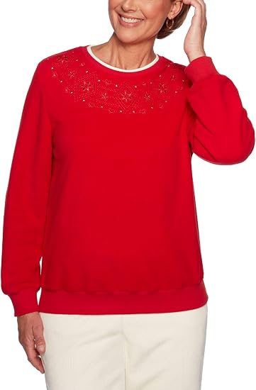 alfred dunner floral sweater