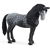Schleich Horse Club Pura Raza Española Stallion Mare Figurine - Detailed Horse Toy with Dappled Gray Coat, Durable for Education and Imaginative Play for Boys and Girls, Gift for Kids Ages 5+