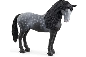 Schleich Horse Club Pura Raza Española Stallion Mare Figurine - Detailed Horse Toy with Dappled Gray Coat, Durable for Education and Imaginative Play for Boys and Girls, Gift for Kids Ages 5+