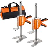 Jorgensen 2 Pack 470 lbs Jack Clamp, Cabinet Jack Lifting Tool | Labor-Saving Cabinet Lifting Tool Set with 2 Jacks for Installation, Door Lifting, Material Positioning &amp; Height Adjustment