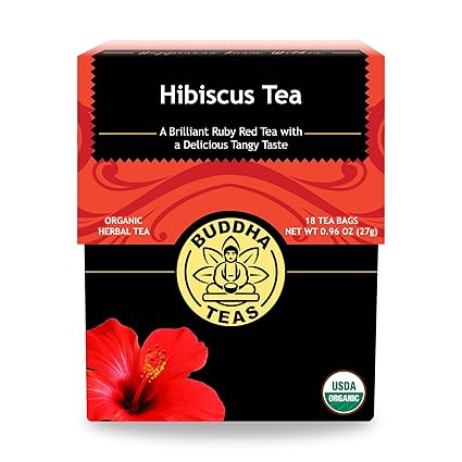 Amazon Com Buddha Teas Organic Hibiscus Flower Tea 18 Bleach