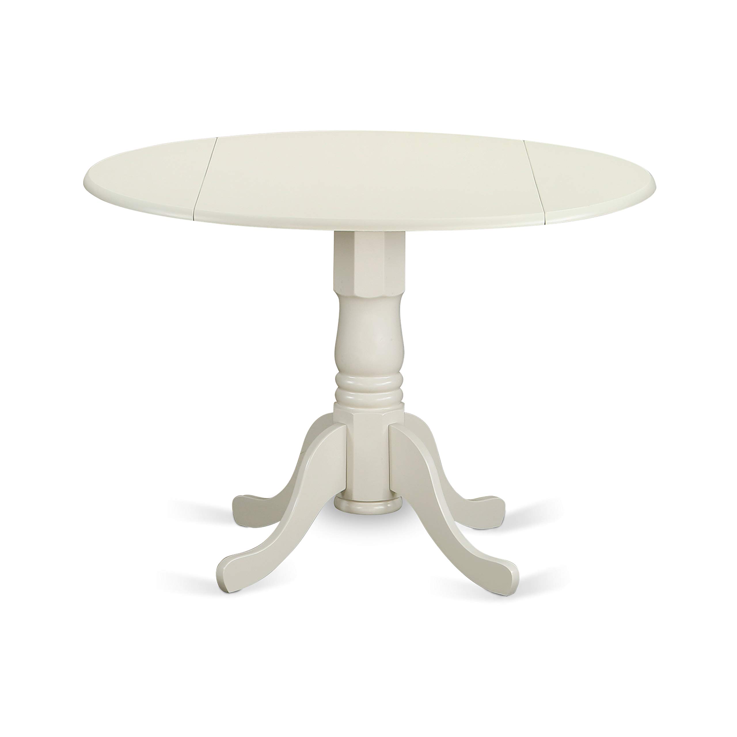 DLT-WHI-TP Round Table with 29" Drop Leaves