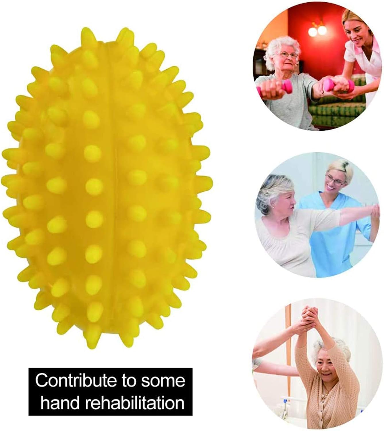 Hand Therapy Ball Finger Ball Exerciser Grip Ball & Hand Strengthener Trainer Balls for Arthritis Finger Physical Training Tool Elderly Hand Ball Strength Squeeze Flexible: Health & Personal Care