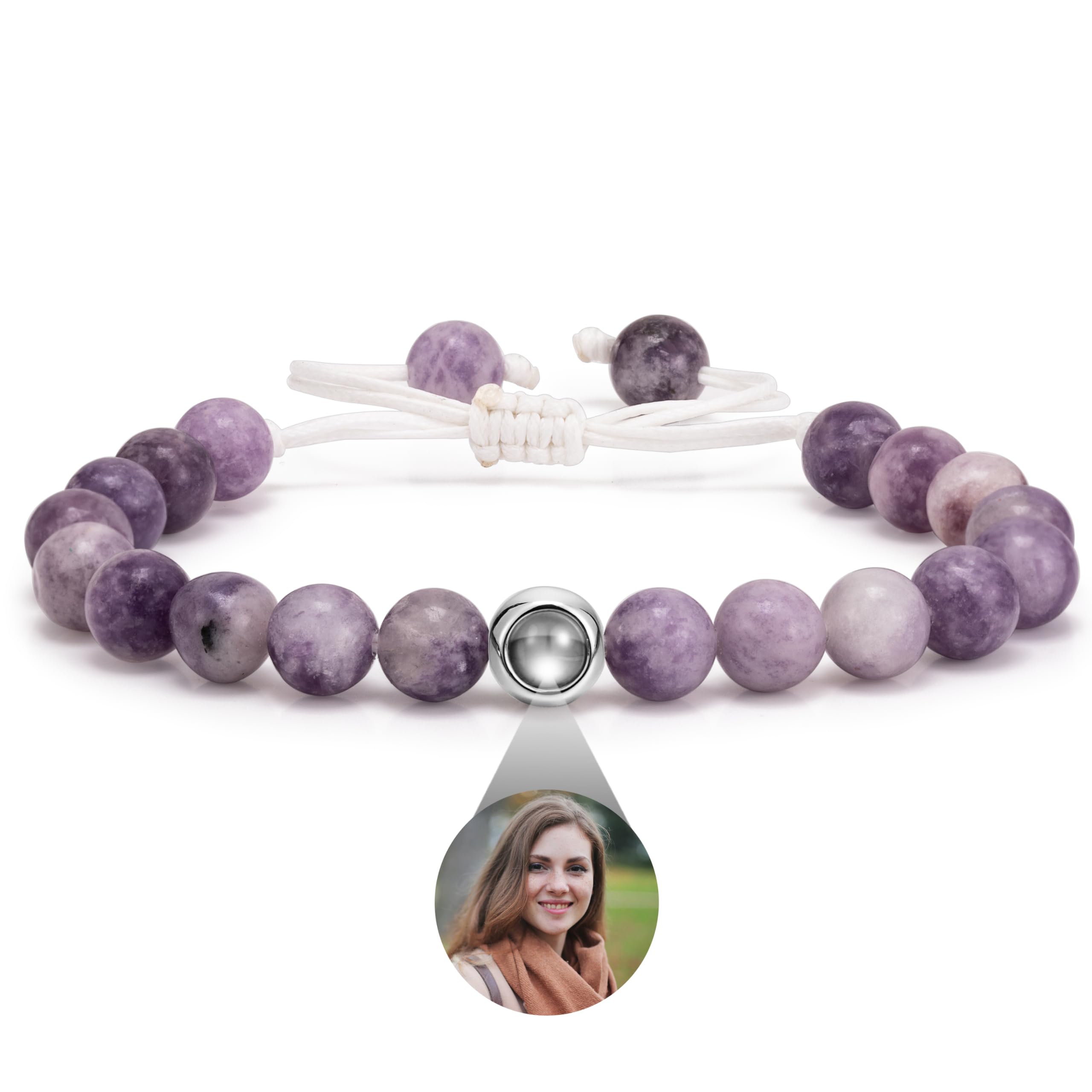 Personalized Memorial Photo Projection Bracelet Anniversary Valentine's Day Gift For Her