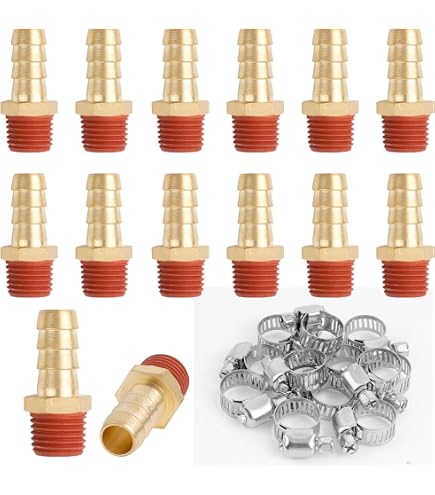 Brass Male Thread To Hose Barb Coupler – Pneumatic Air Fitting Connectors – 3/8, 1/2, 1 Inch NPT Sizes Available