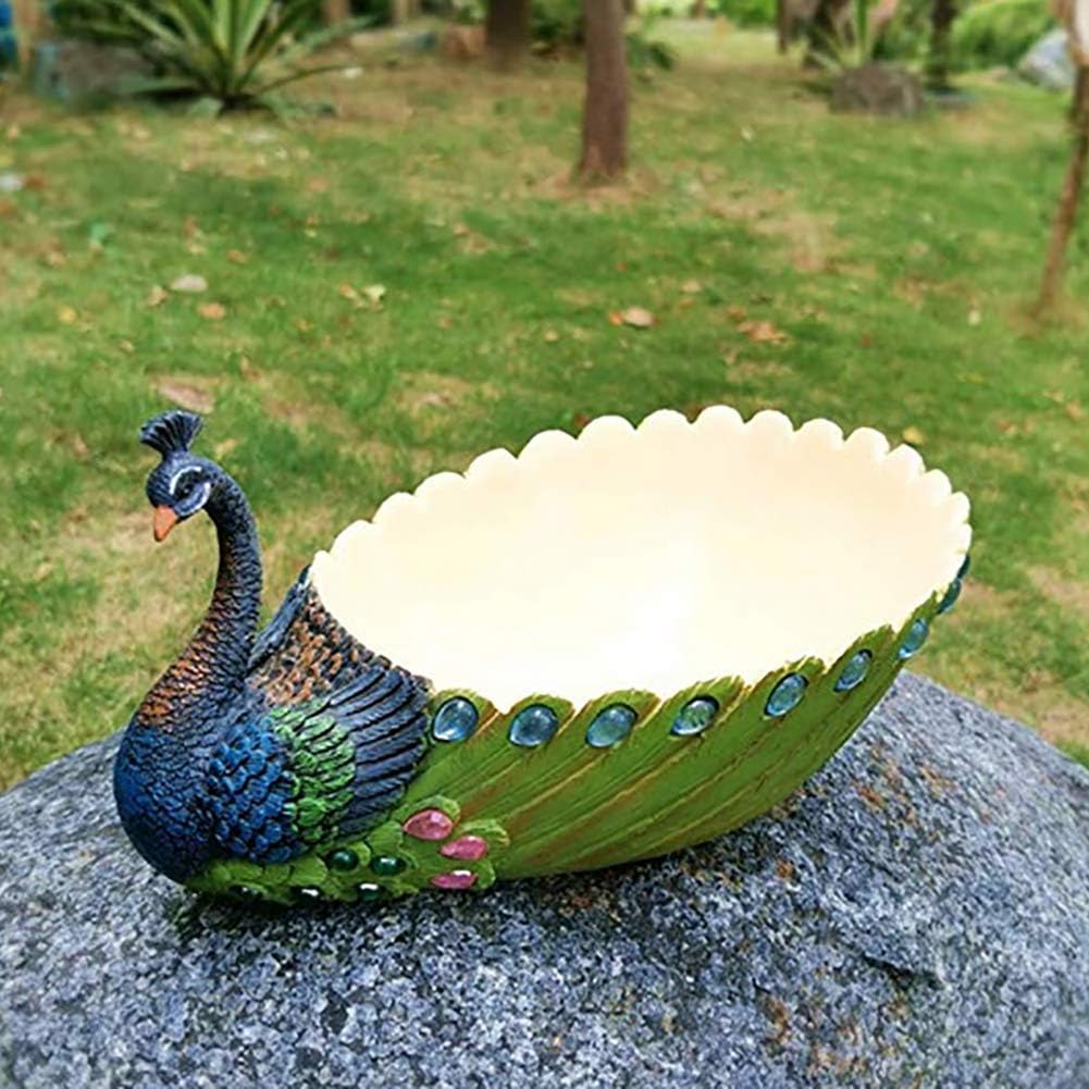 J-ouuo Plant Pot Handmade Resin Peacock Succulent Planter Pot Cactus Planter Flower Pot Container Vintage Decorative Succulent Planter Home Desktop Decr - Image 5