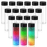 Tanlade 24 Pcs Clear Plastic Bottles Empty Sensory