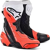 Alpinestars Supertech R Vented Racing Motorcycle Boots, CE-Certified, Lightweight, Advanced Ventilation & Grip