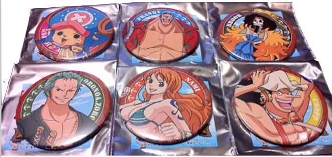 Amazon お台場 ストア ワンピース 麦わら 缶バッジ ゾロ ナミ 輩サイズ バッジ ホビー