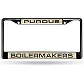 NCAA Rico Industries Black Laser Cut Chrome Frame 12" x 6" Black Laser Cut Chrome Frame - Car/Truck/SUV Automobile Accessory