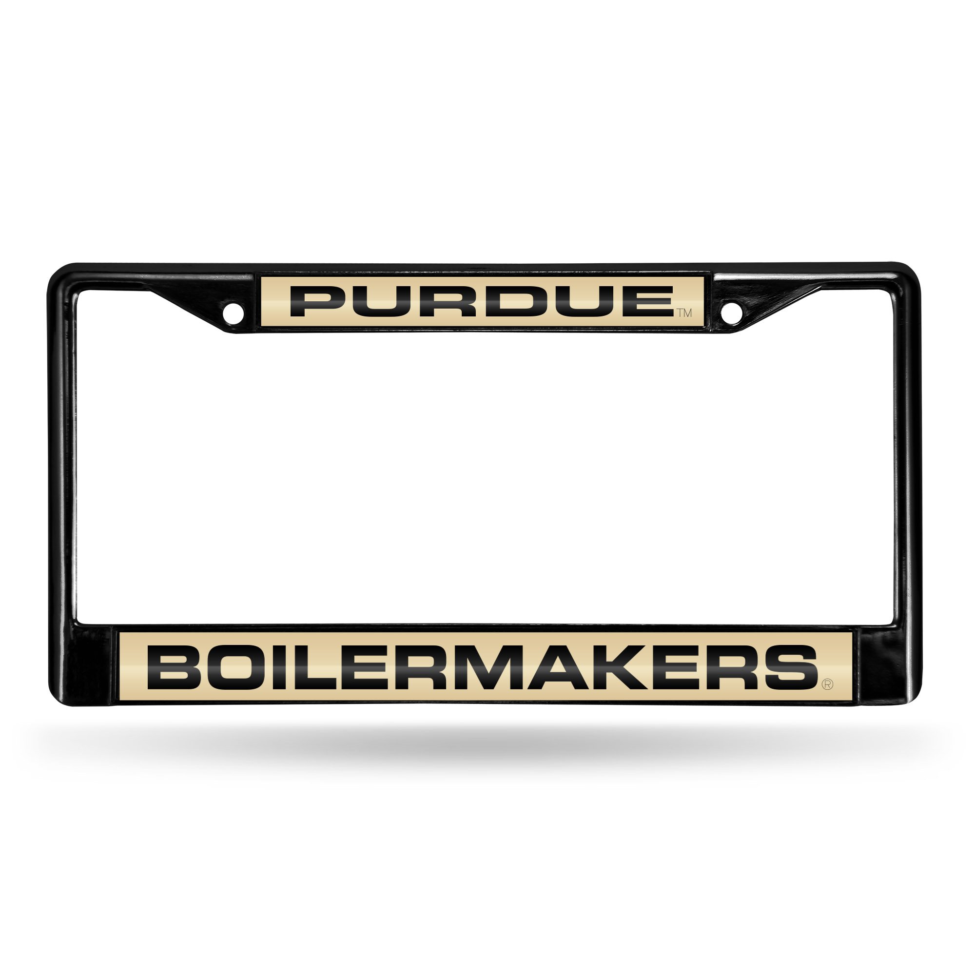 Photo 1 of *MINOR DAMAGE - USED*
Rico Industries NCAA Rico Industries Purdue Boilermakers Black Black Laser Cut Chrome Frame 12" x 6" 12" x 6" Black Laser Cut Chrome Frame - Car/Truck/SUV Automobile Accessory