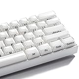 GMKWTL XVX White Keycaps, Crystal Jelly Keyboard